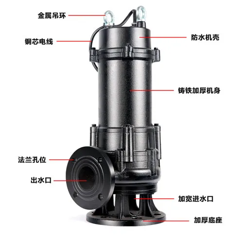 WQ污水污物潜水电泵（4极电机型）